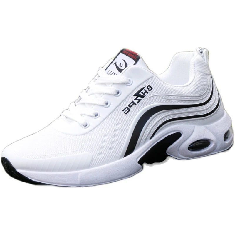 

Men Low-top Sports Shoes Flat-heel Lace-Up Round Toe Sneakers Solid Color Men's Comfortable Walking Running Shoes Brand Designer