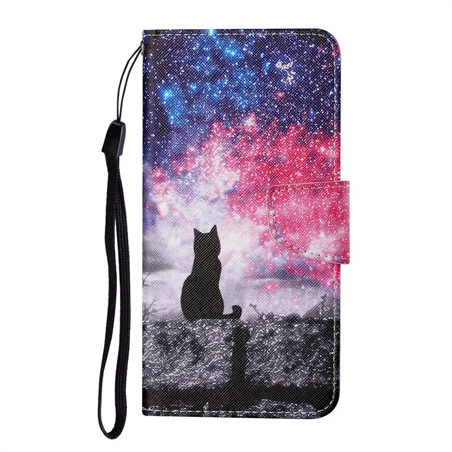Ethnic Style Leather Flip Stand Wallet Case Cover