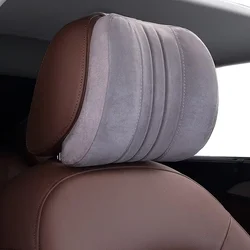 Deluxe Memory Foam Car Neck Pillow with Washable Cover for Ultimate Comfort (Gray)