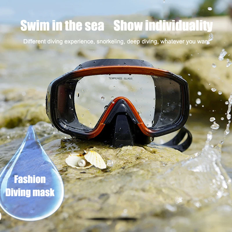 Professional Snorkel Swimming Diving Mask Tempered Glass Adult Diving