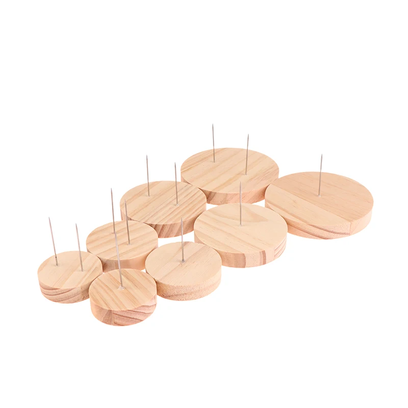 1pcs Display Stand Holder Crochet Stands Rack Support Storage Base Wooden Figure Animal Action Suppprt Base