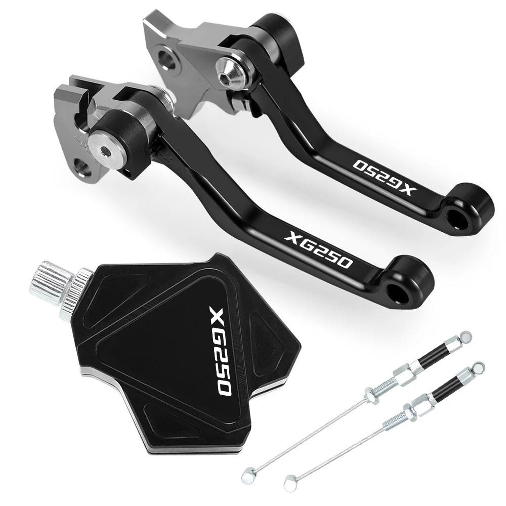 

Motorcycle CNC aluminum Dirt Bike Easy Pull Clutch Lever Brake Lever System Set for YAMAHA XG250TRICKER XG250 TRICKER 2004-2010