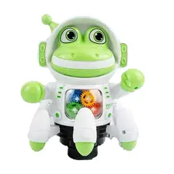 Electric Frog Toy Crawling Dancing Interactive Toy Interactive Educational Light-Up Toddler Toys Birthday Gift For Kids Boys