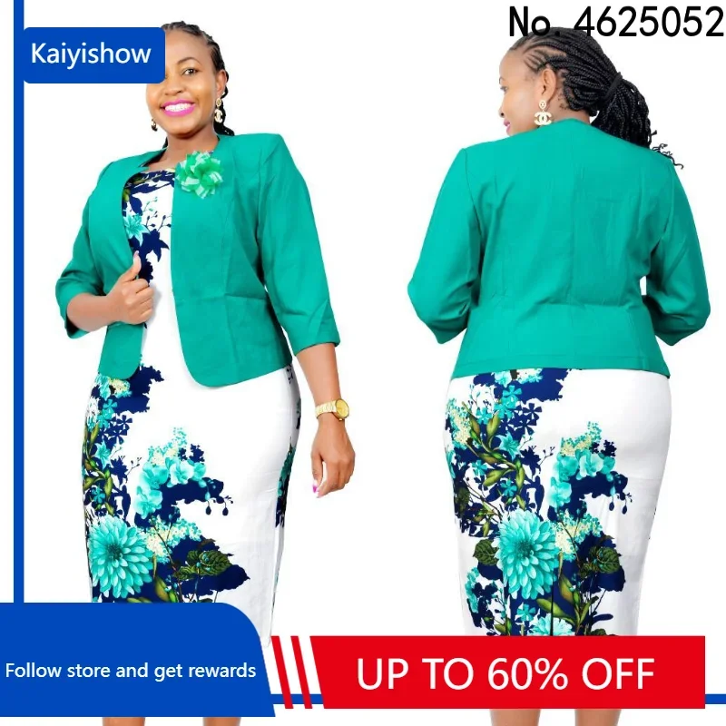 

2 Piece Sets African Dress Muslim Abaya Hijab Bandage Maxi Bazin 3/4 Sleeve Robe Gowns Africa Sexy Lady Party Print Dresses