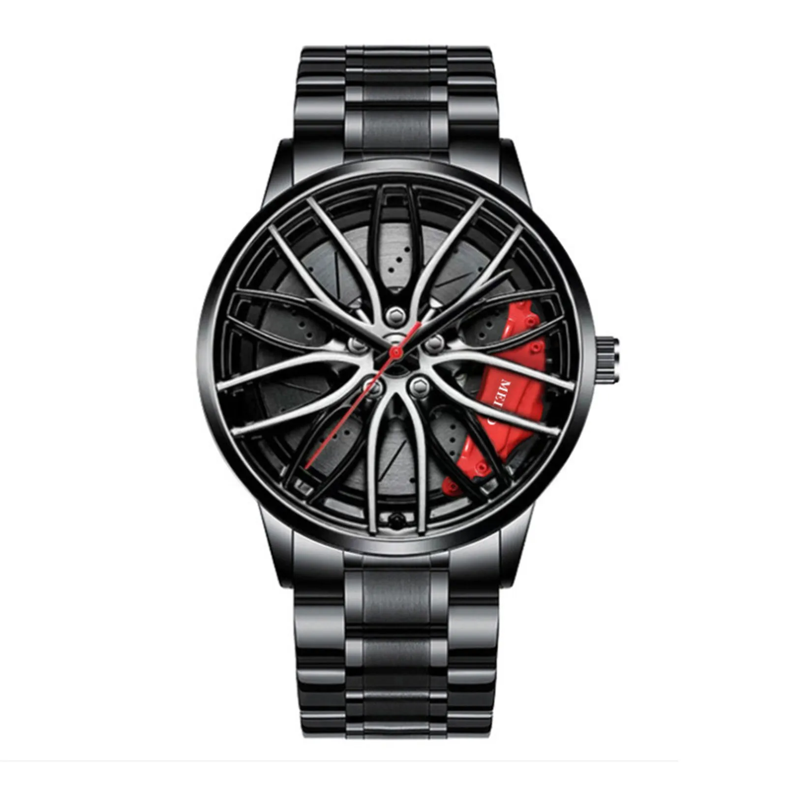 Mens Fashion Sports Watches Men Casual Waterproof Quartz Wrist Watch Creative Designed Stainless Steel Mesh Belt Wristwatches 5