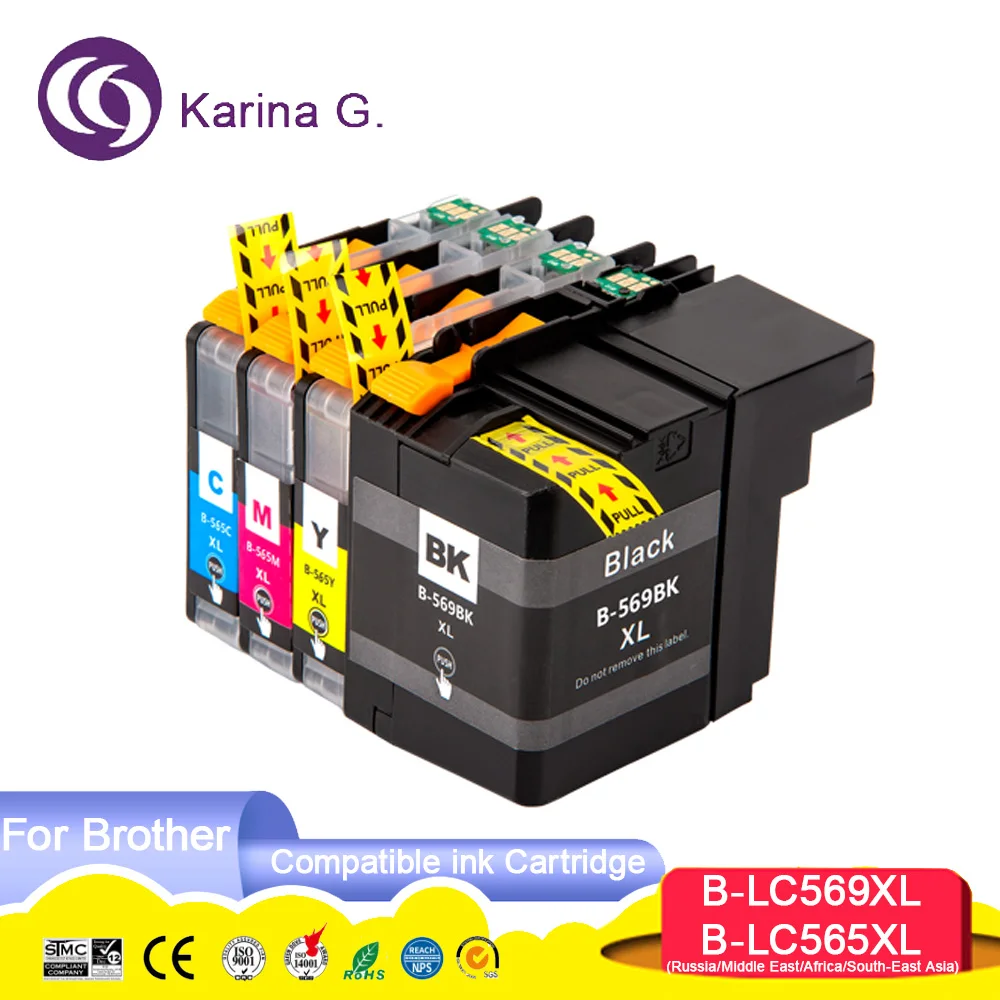 LC565 LC569 LC 569XL LC 565XL Premium Compatible Color Inkjet Ink Cartridge for