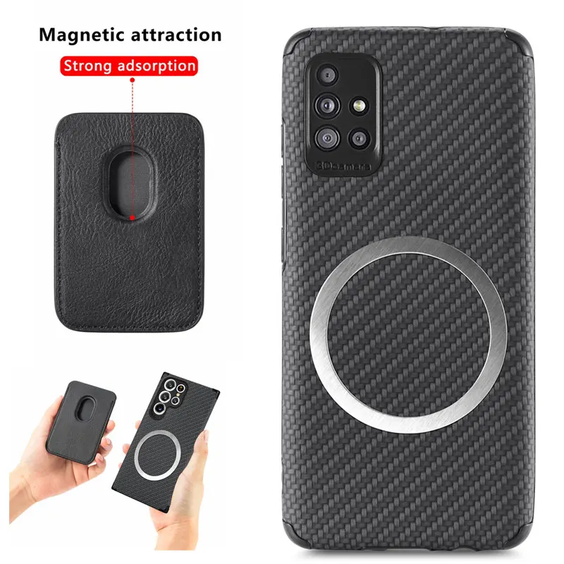Magnetic Magsafe Wallet Card Holder with Wireless Charging Capability