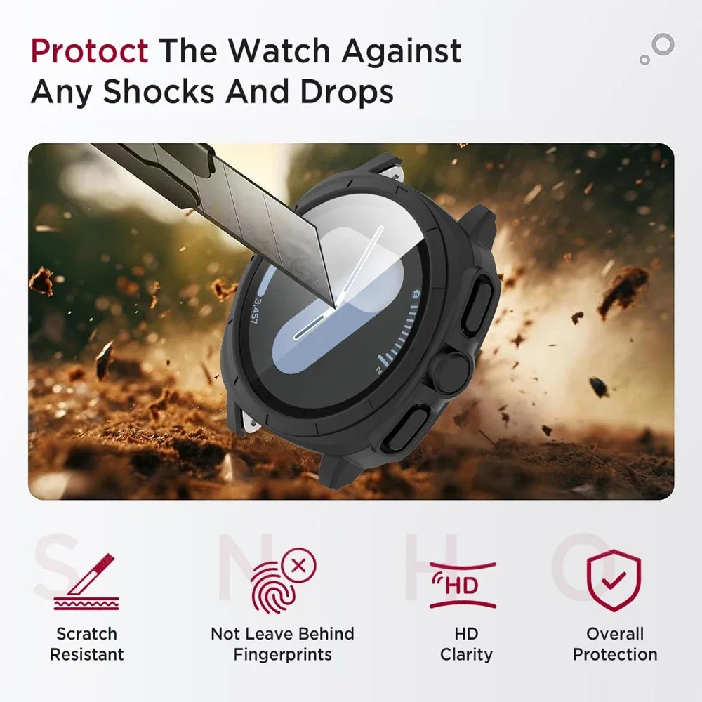 Ultra Upgrade All-Around Protective Glass Case for Smart Watch - 44/40mm Turning into 47mm