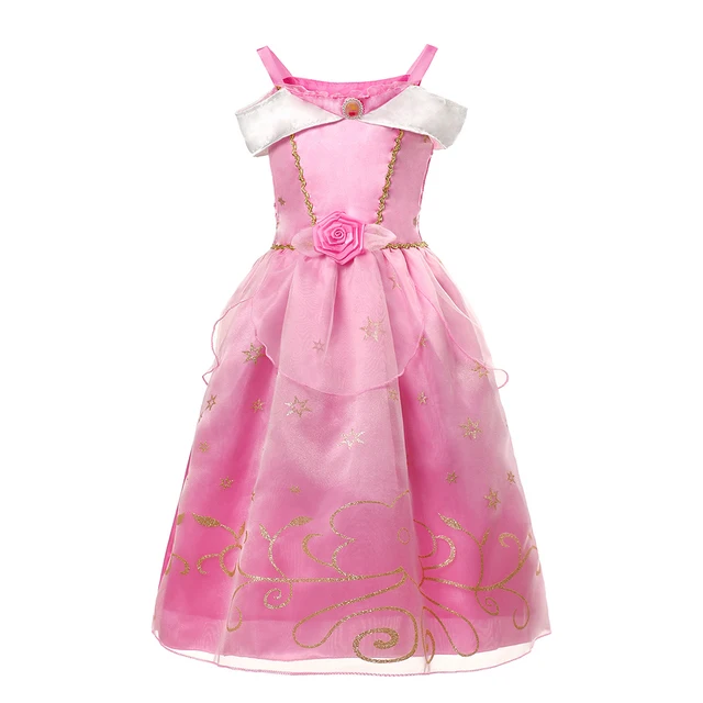 thumbnail image 1 of Vestido de princesa de Disney para niñas, disfraz de Rapunzel, Blancanieves, Cenicienta, fiesta de cumpleaños, 1 of 5