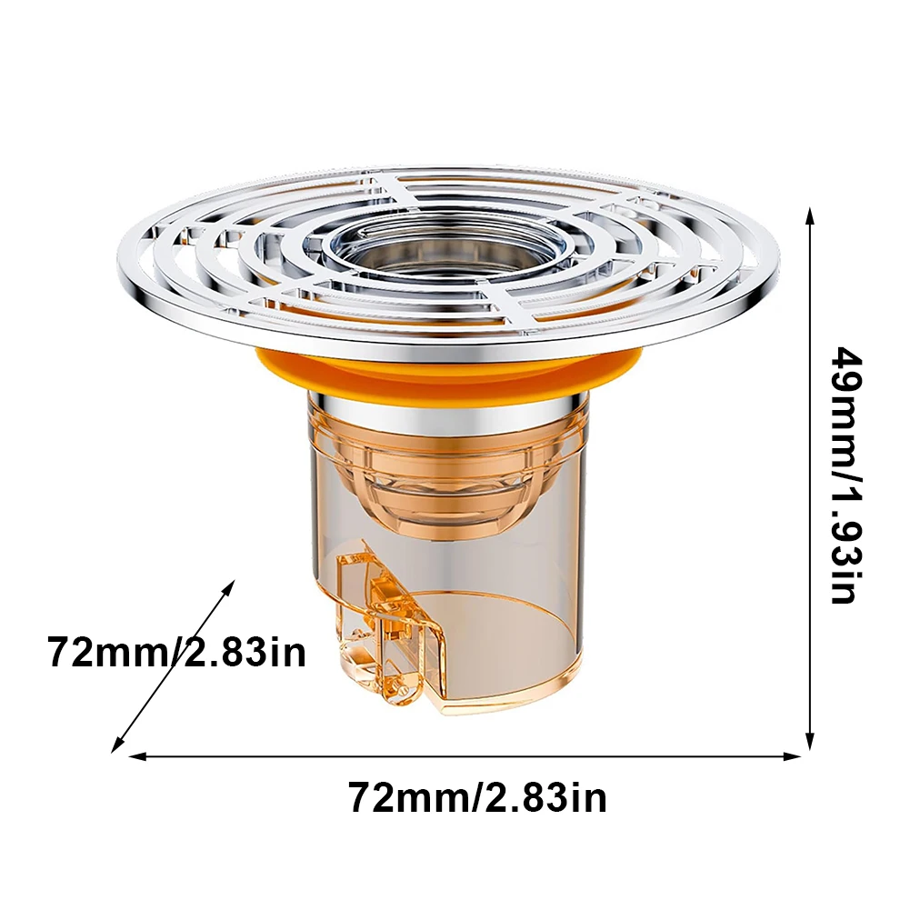 Magnetic Self-Closing Floor Drain Odor Stopper ABS Sink Floor Drain Deodorant Floor Drain Core for Kitchen Bathroom Drain Outlet