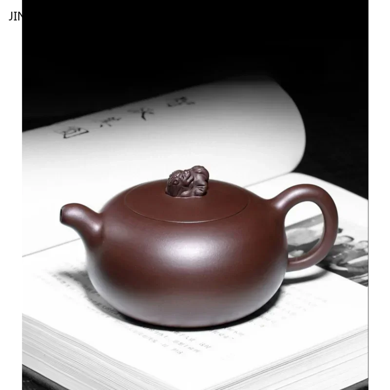 1 PCS of handmade Yixing raw ore purple and red mud big red robe large capacity creative purple clay teapot zisha tea set