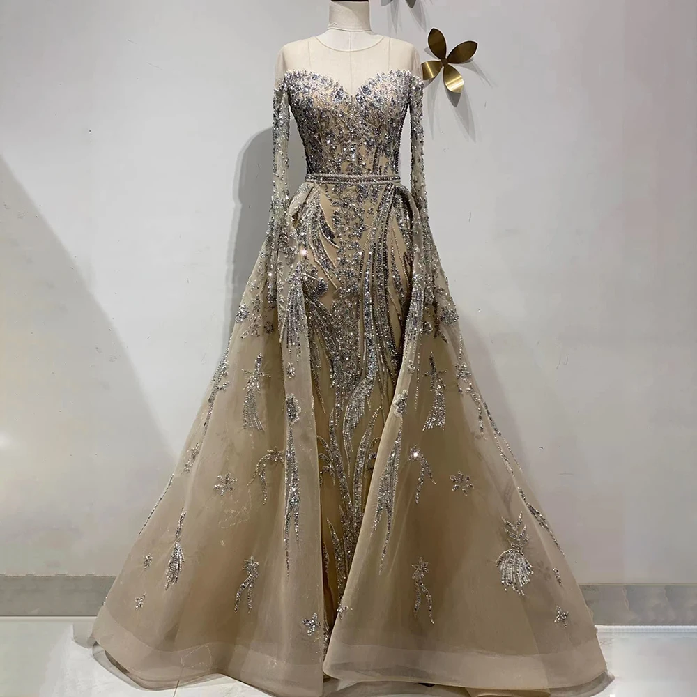 SERENE HILL 2025 Customized Muslim Mermaid Evening Dress