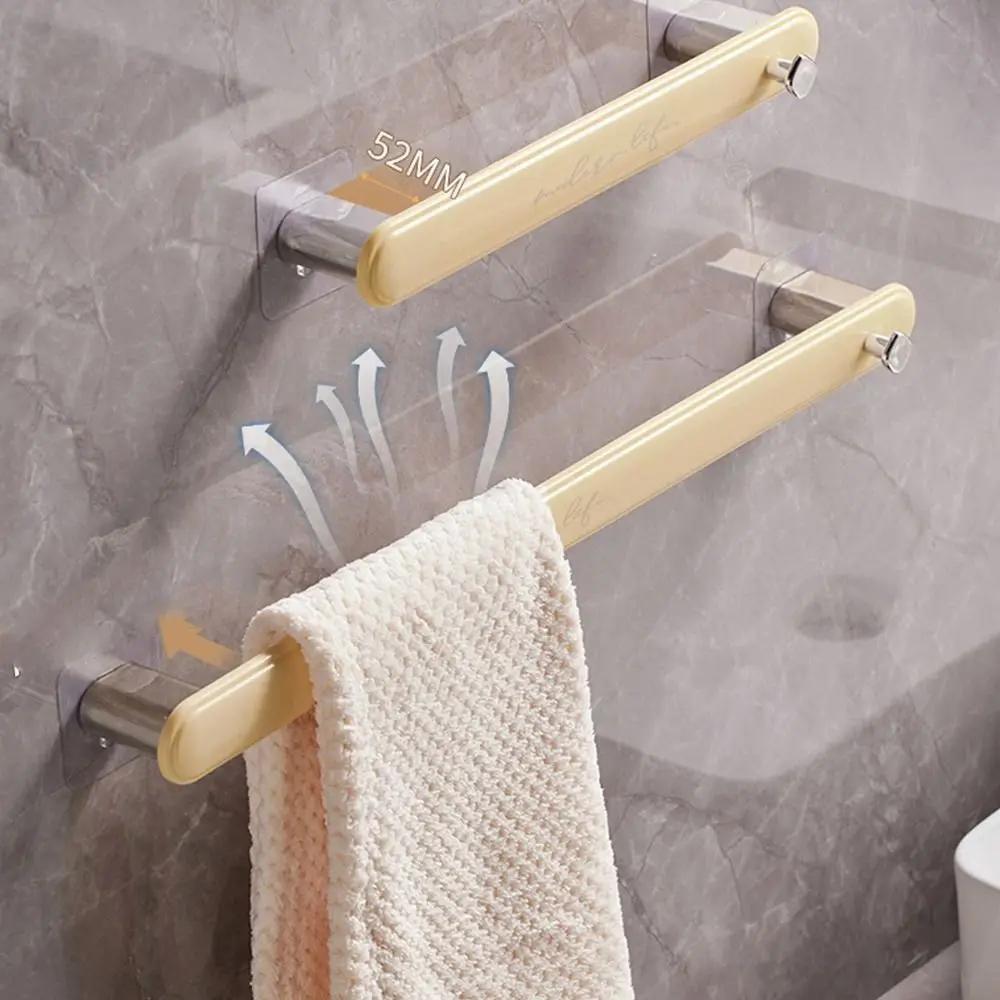 Self-adhesive Towel Holder No Drilling Towel Hanger Bathroom Organizer