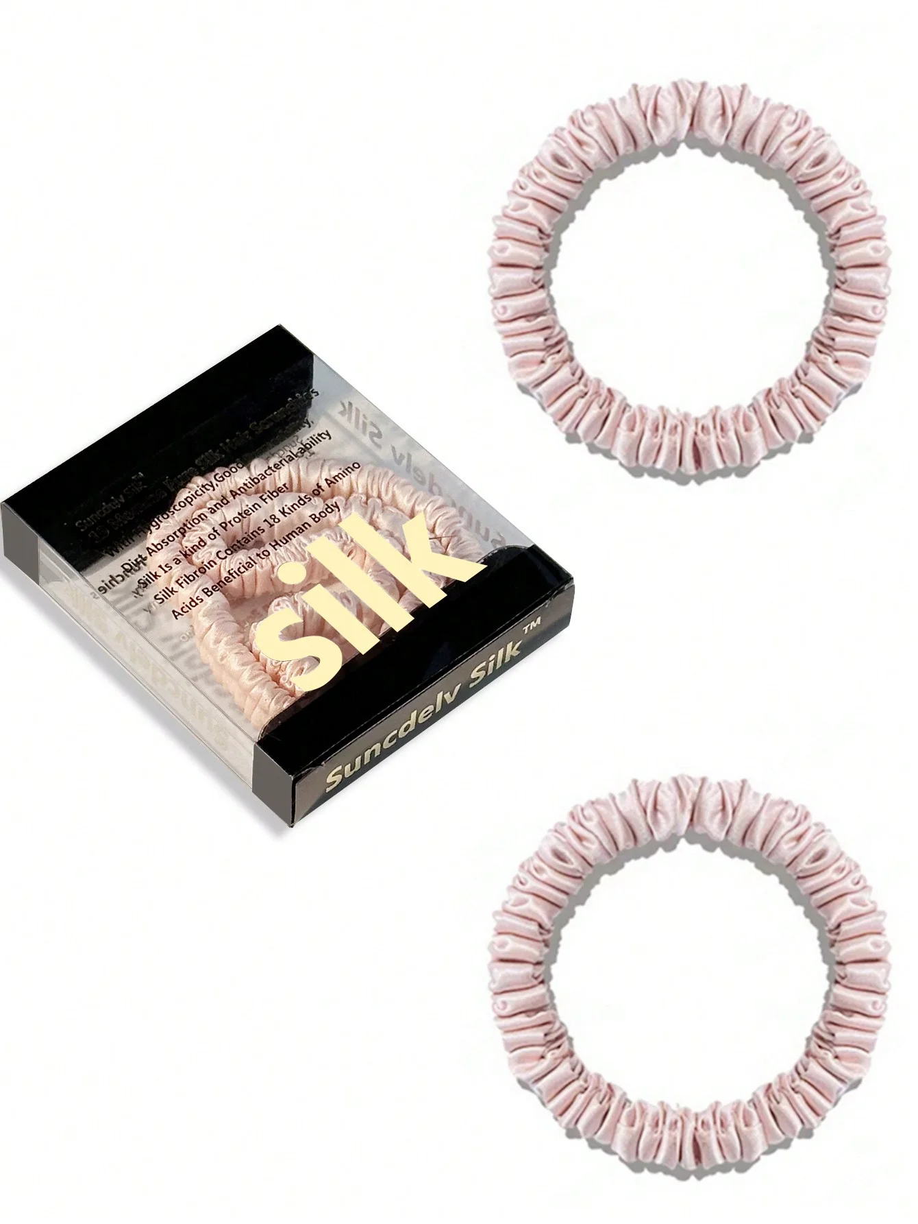 Luxury Mulberry Silk Scrunchies - No-Damage Hair Ties & Sleep Hairbands