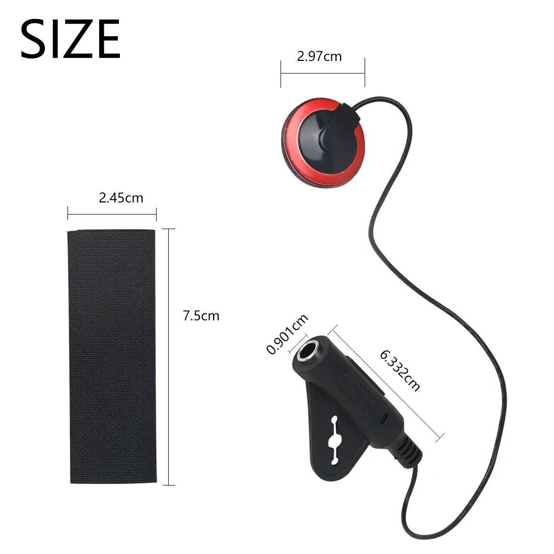 Portable Guitar Pickup Piezo Contact Microphone Pickup For Violin Banjo Mandolin Ukulele Universal Guitar Parts & Accessories