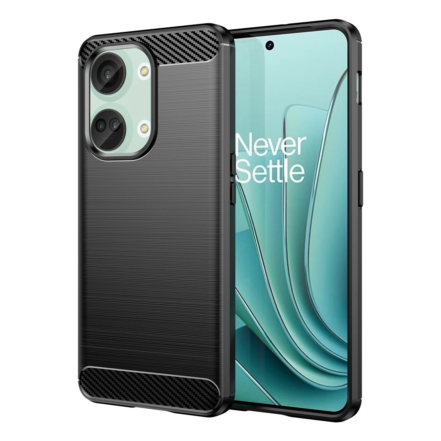Moex Cover OnePlus Nord Ultra Sottile – Rigida Anti Graffio, Finitura Metallica Opaca (Nero)