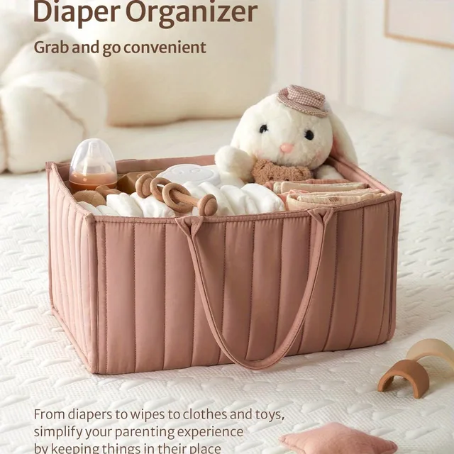 Mommy Tote Bag Baby Diaper Hanging Bags Multifunctional Portable Mom Tote Basket Outdoor Portable Bag 1
