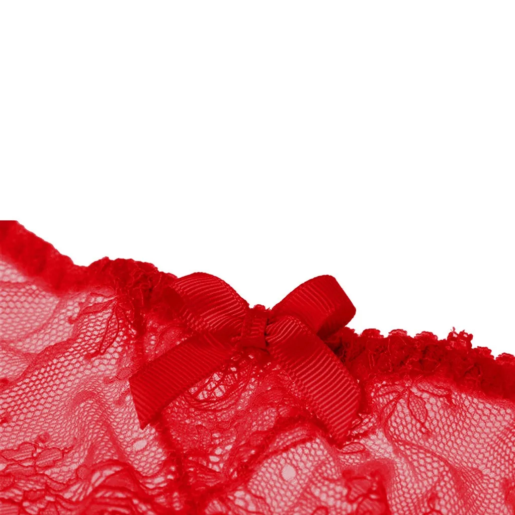 Description Picture 6 of itemWomen's Sexy Lingerie Erotic Lace Garter Suspenders Transparent Underwear Adjustable Double Breasted Waist Belt For Stockings
