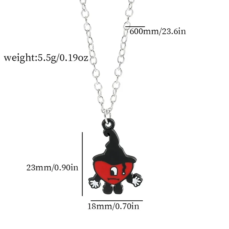 Hot Selling Rabbit Pendant Necklace, Hip-hop Pop Singer Fan Gift Collar, Jewelry Men's and Women's Gift Creative Fashion Cool