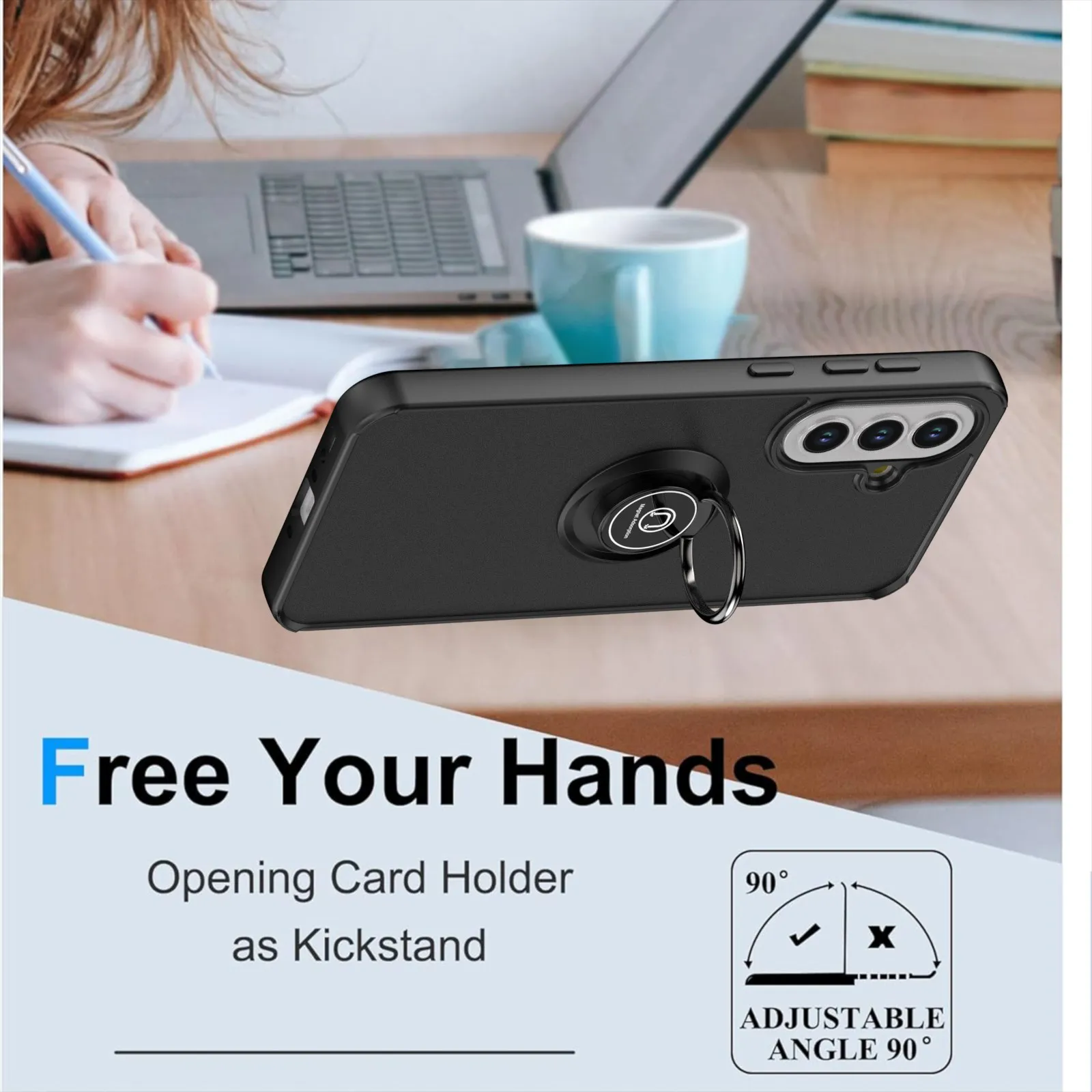 360° Rotating Magnetic Bracket Phone Case with Enhanced Protection