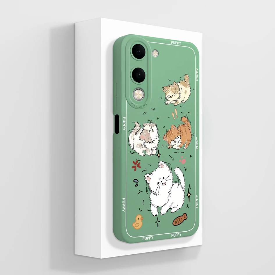 Cute Animal Pattern Slim Silicone Anti-Drop Phone Case - Durable Back Cover and Bumper Protection