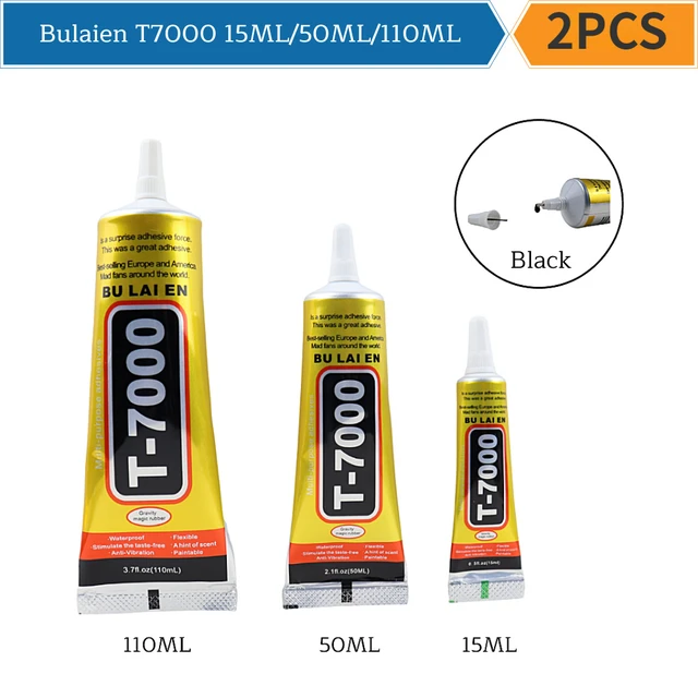 2Db 15 Ml 50 110 Bulaien T7000 Fekete Kontakt Mobiltelefon Javítás Diy Drill Matrica Univerzális Erős Ragasztó
