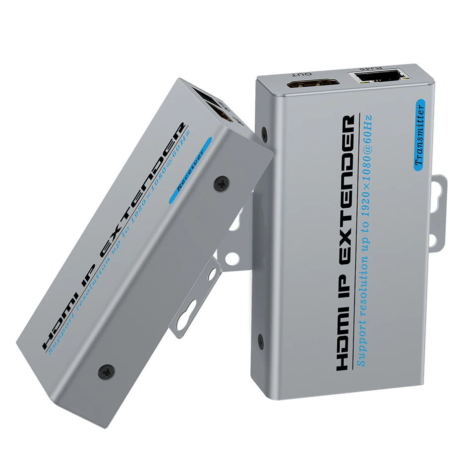 Extensor de Rede ip Rj45 Portas 1080p 150m Hdmi Extensor por Cat5e Cat6 Suporte um tx a Muitos rx Através do Interruptor de Rede para Roteador