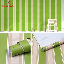 PVC Self-adhesive Wallpaper Bedroom Living Room Simple Stripes Background Wall Decoration Stickers Home Renovation 45 Wide Films
