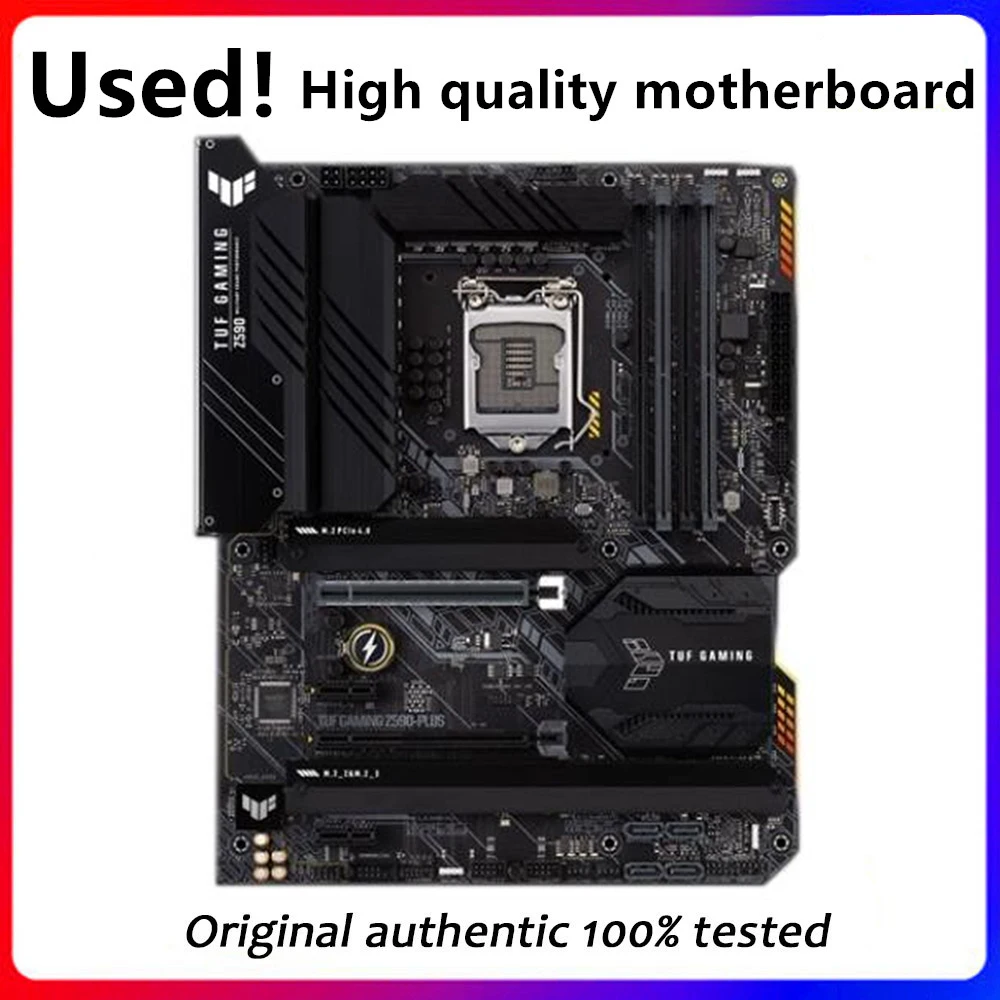 Per Tuf Gaming Z590-Plus Originale Usato Desktop Intel Z590 128Gb Ddr4 Scheda Madre Lga 1200 I7/I5/I3 Usb3.0 Sata3
