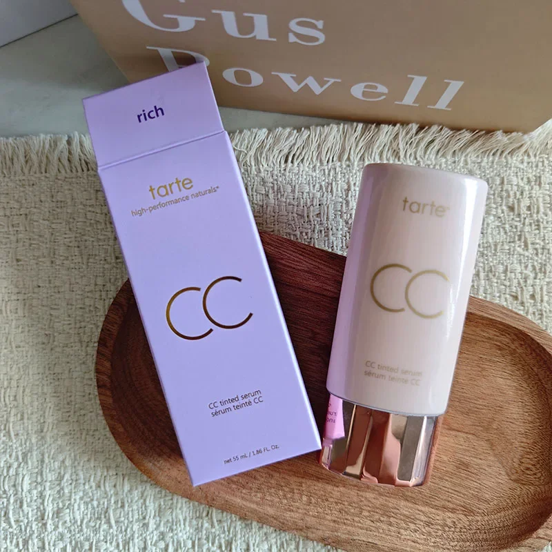 New 55ml Serum CC Cream Cover Blemishes Redness Glow Face Concealer Natural Finish Lightweight Invisible Color-Correcting Tinted