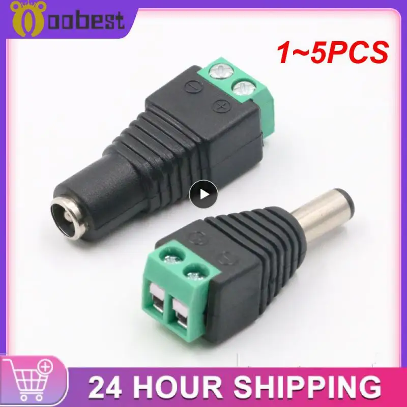 

1 ~ 5 шт. Коаксиальный Cat5 к Bnc Штекерный разъем питания постоянного тока, гнездовой разъем постоянного тока, Штекерный адаптер Av BNC UTP для камеры видеонаблюдения, Video Balun