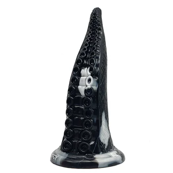 Luminous Tentacle Dildo Silicone Octopus Monster Anal Plug Dragon Dildo with Strong Suction Cup Adult Sex Toy Glow in The Dark 6