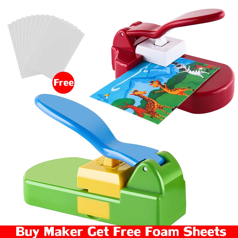 PuzzleMakerRedGreenDIYJigsawPuzzleCuttingMachinePhotoCutter