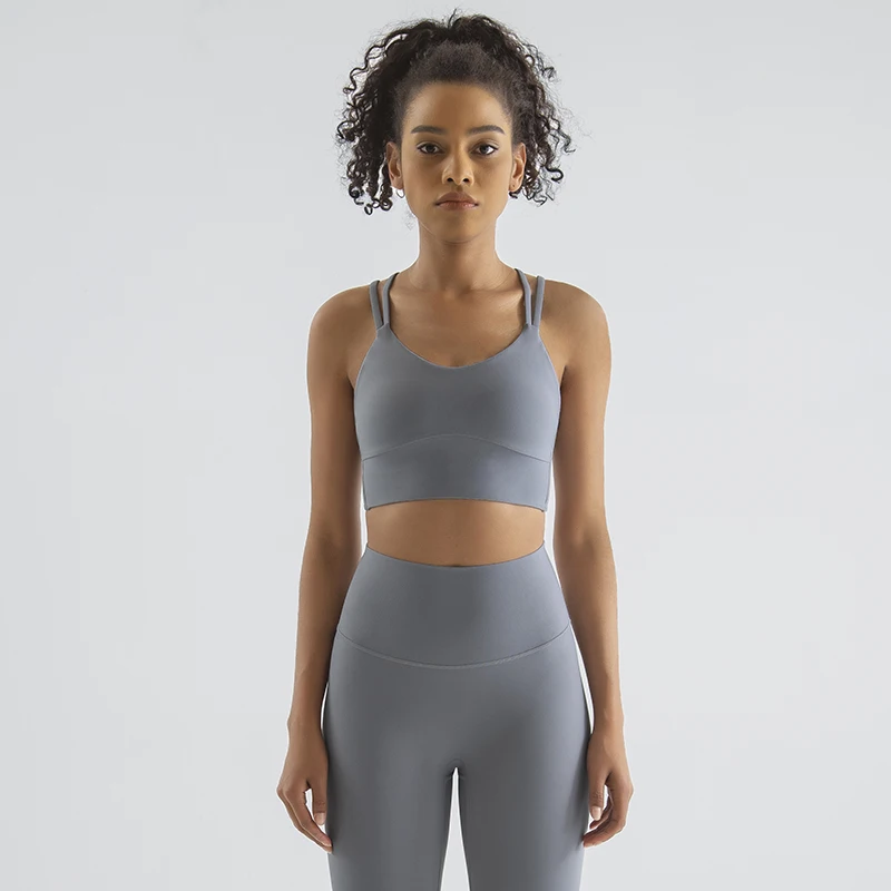 Women Yoga Set Nylon Tracksuit Fitness Gym Two Piece Set Sports Bra Leggings