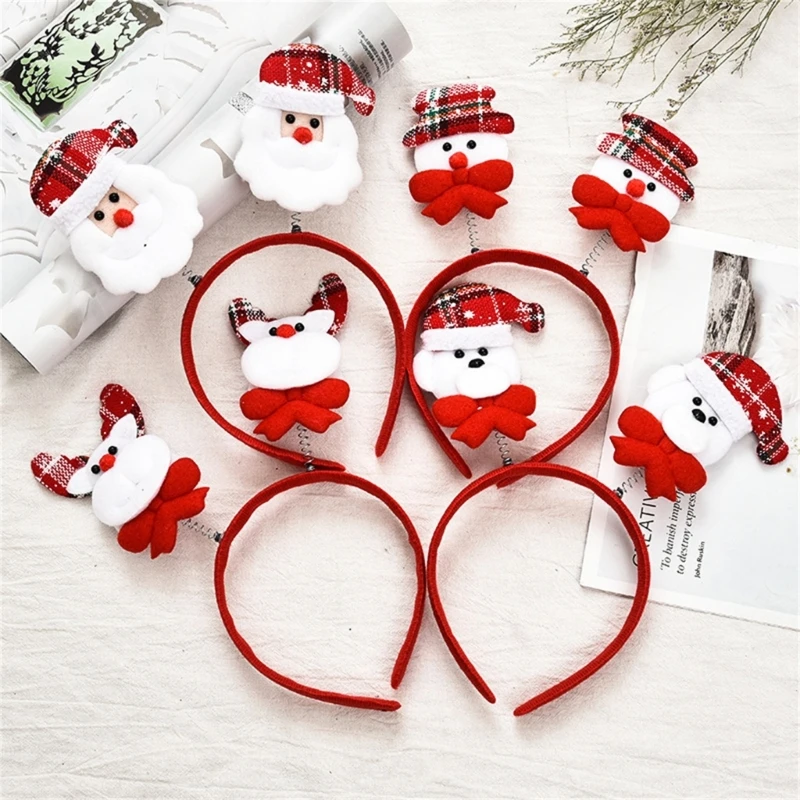 

Christmas Decorative Headband Festival Party Reindeer/Snowman Headdress Festival Headhoop Party Props Costume Accessories