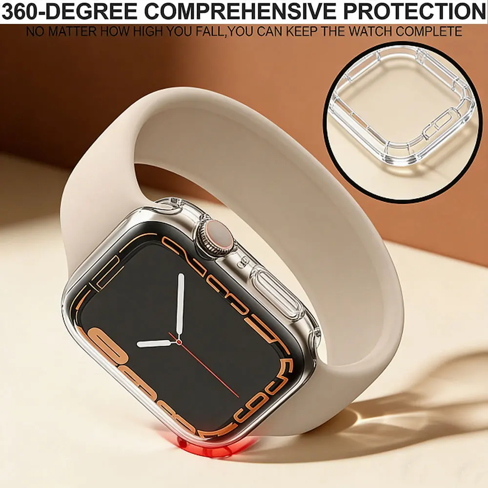 Premium Screen Protector Case for Apple Watch - Full Coverage Protective Cover