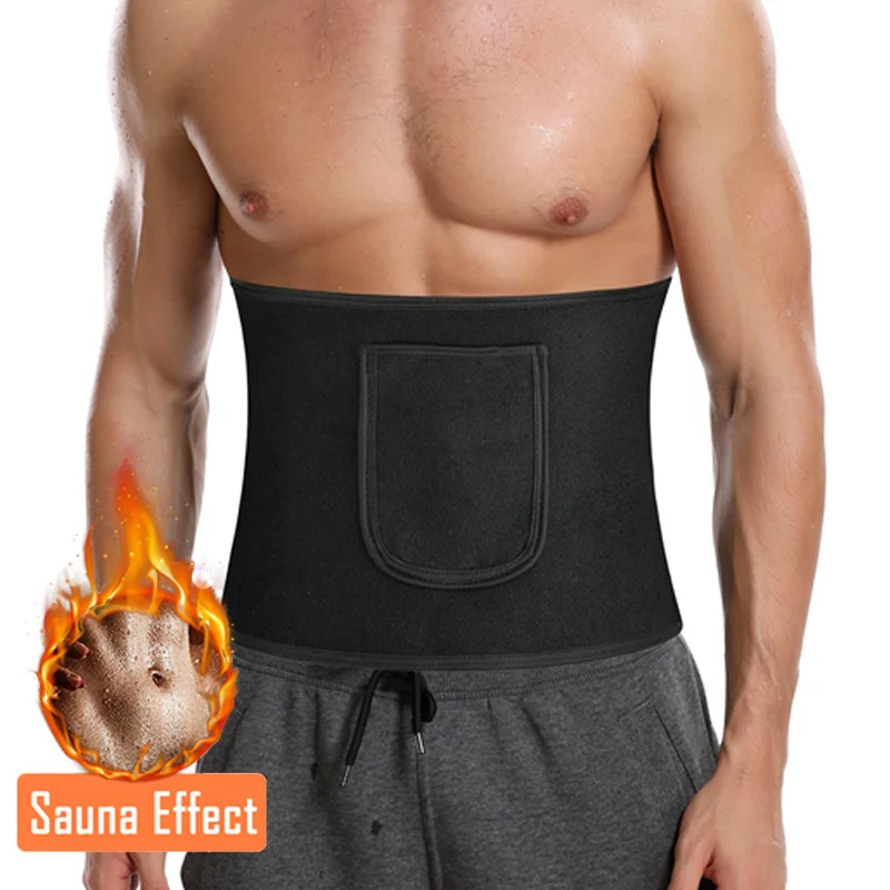 Sauna Sweat Belt Men's Body Shaper Waist Trainer Hot Shaper Abdominal Trimmer Belt