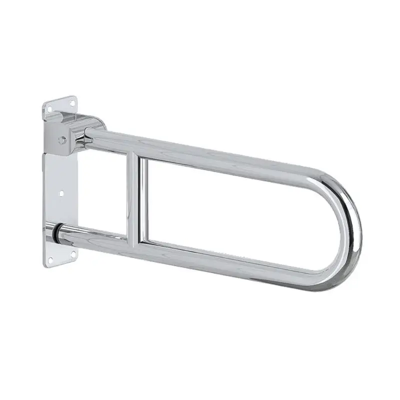 Heavy Duty 23.6" Bathroom Support Foldable Toilet Grab Handle Wall Mounted Bathroom Handrail with Paper holders for Elder Q81C