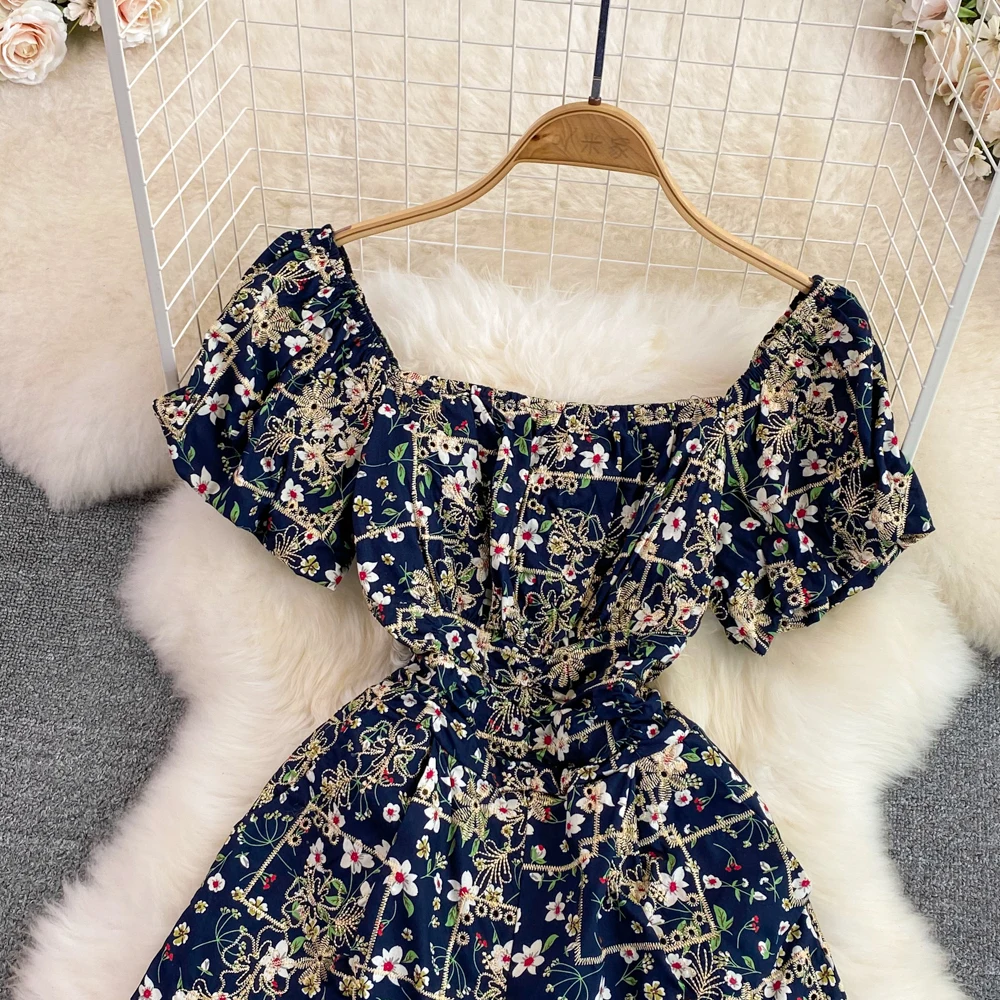 Summer Y2k Vintage Short Jumpsuit Women Fashion Embroidery