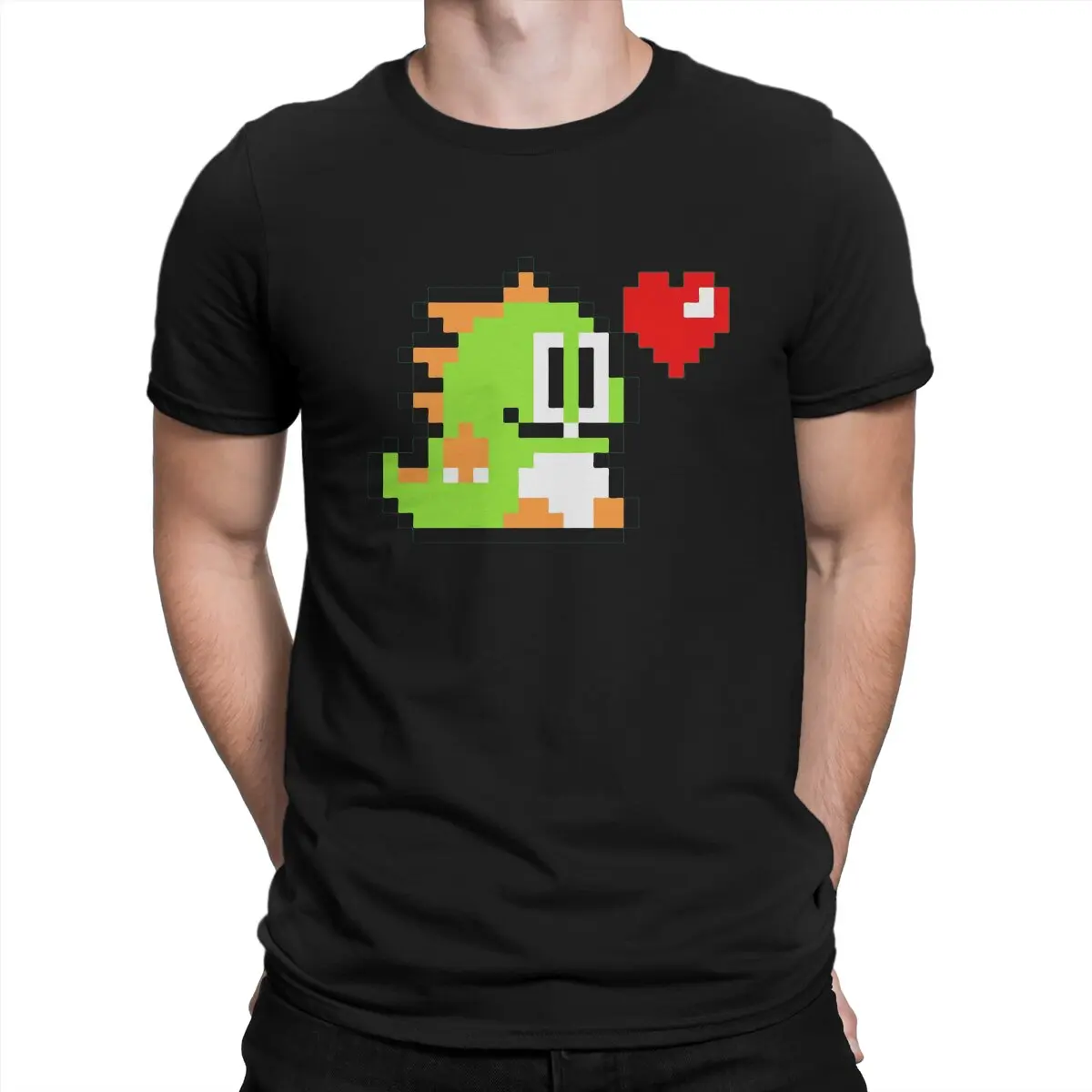 

Men Pixel T Shirts Bubble Bobble Cotton Clothes Creative Short Sleeve Round Neck Tee Shirt 4XL 5XL T-Shirt