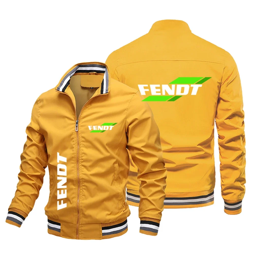2024 men's standing collar windproof jacket, motorcycle top, casual outdoor fashion, happy brand, slim fit