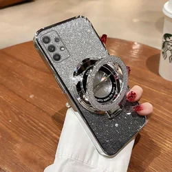 Deluxe Magnetic Bracket Electroplated Phone Case for Samsung Note 8 (Silver)