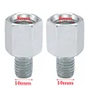 1 Pair Universal Mirror Adapter M10 M8 Clockwise Motorcycle Motorbike Rearview Mirror Adapter Bolt Steel Metal for Motorcycle 3
