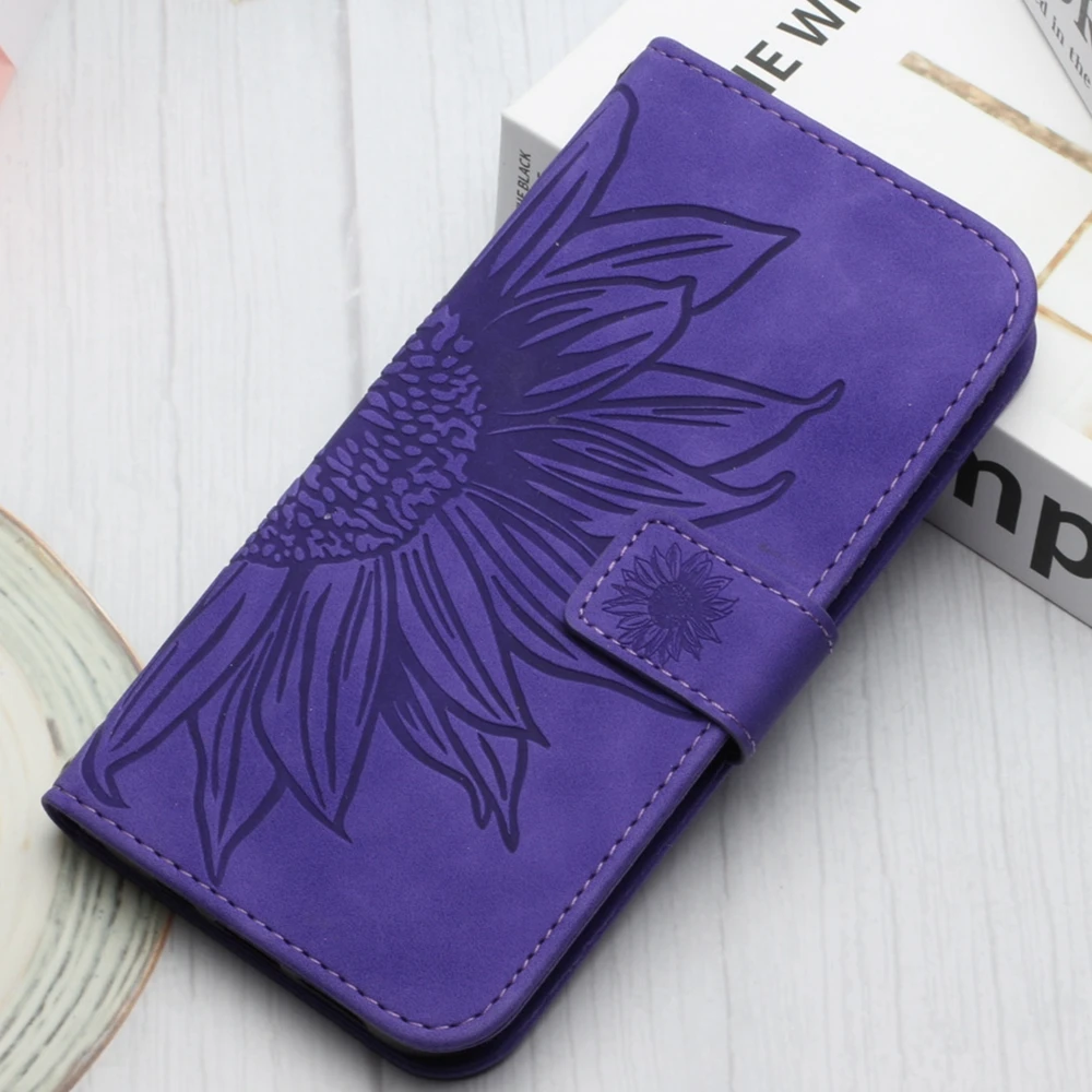 thumbnail image 1 of Funda para iPhone 14, funda tipo billetera con tapa para iPhone 16, 15, 14, 13, 12, 11 Pro Max, X, 6, 7, 8 Plus, funda trasera de cuero con diseño de girasol para mujer, 1 of 5