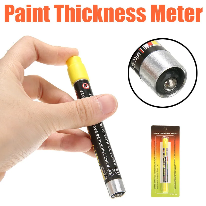 

Test BITC0018 Automotive Paint Thickness Tester Gauge Crash Check Test Paint Tester with Magnetic Tip Scale Indication
