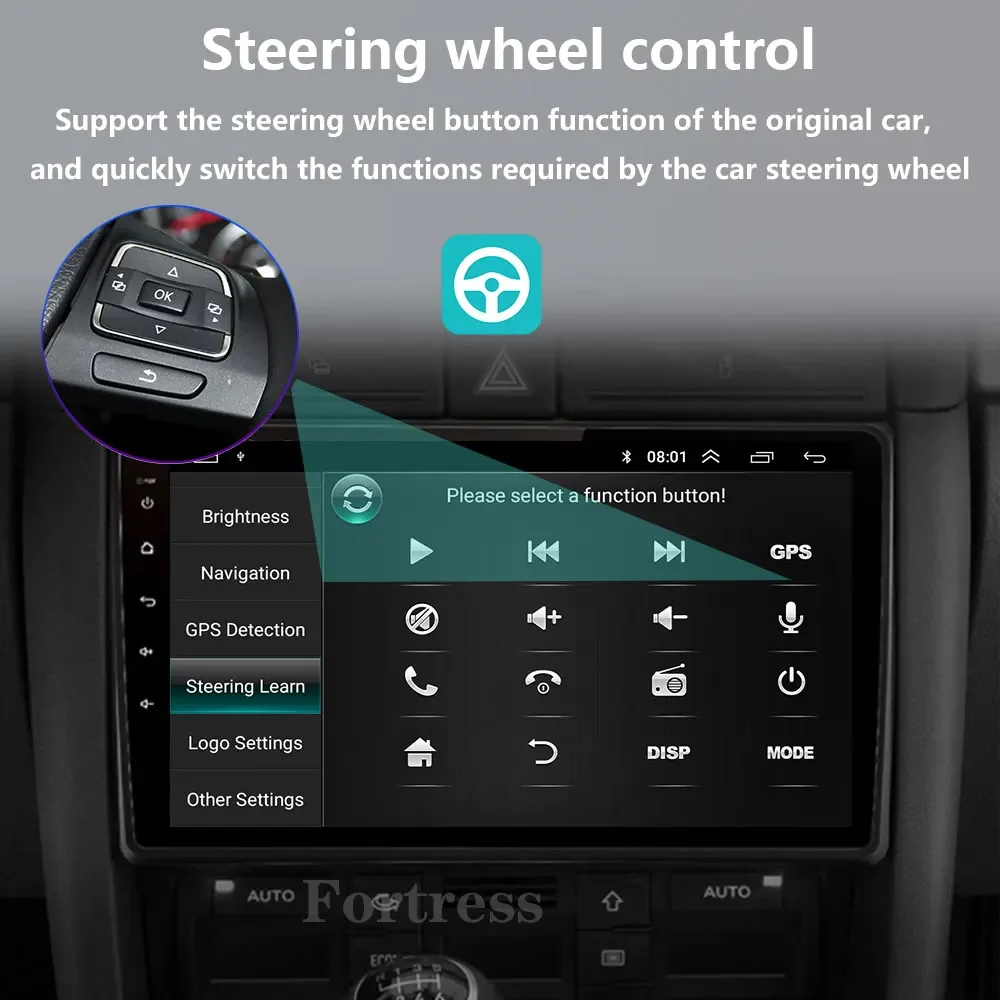 Android 16 Carplay Android Auto 2K pantalla Radio de coche reproductor Multimedia para Audi A4 2 3 B6 B7 S4 RS4 2000-2009 Auto radio Estéreo 4
