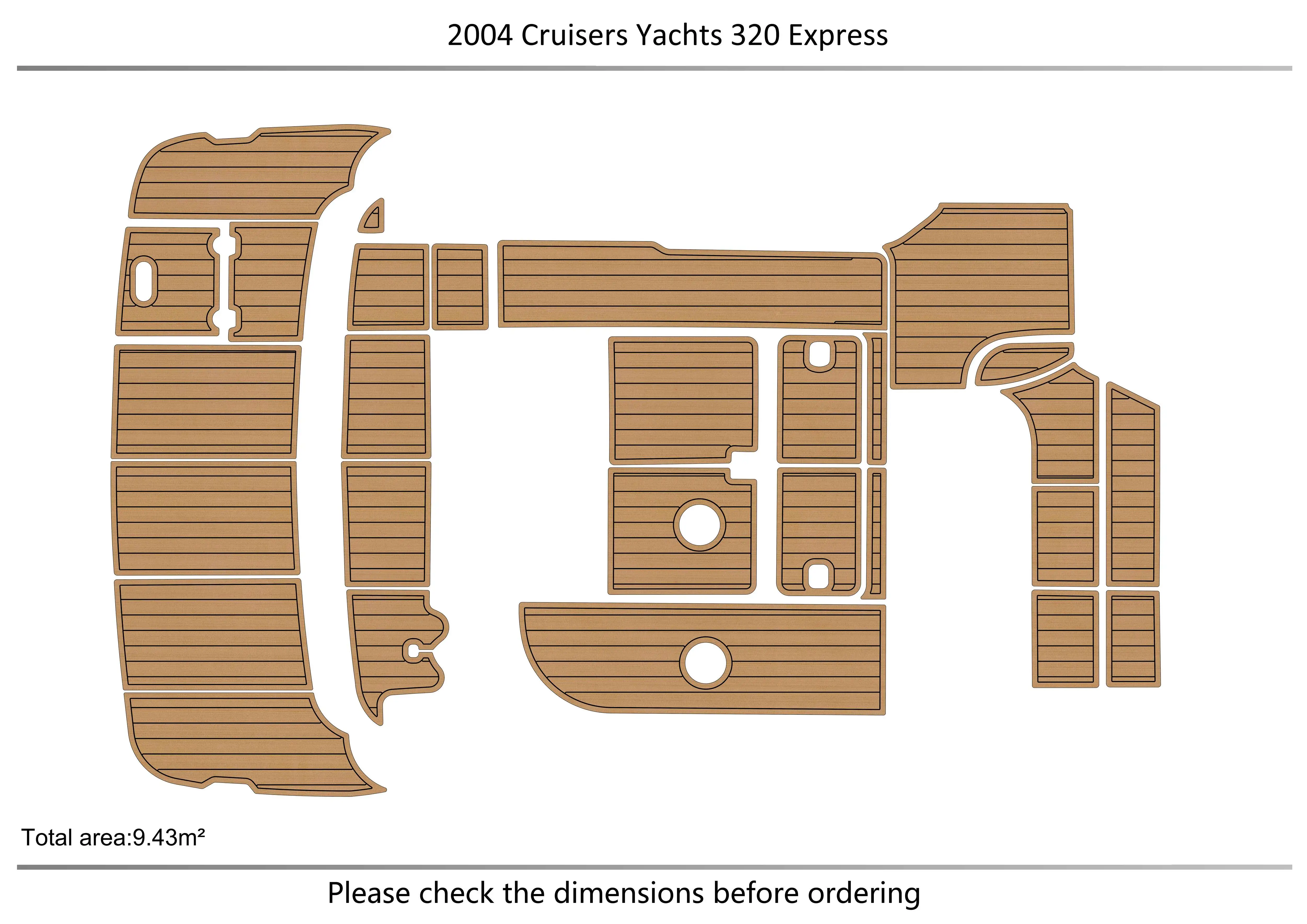 

2004 Cruisers Yachts 320 кабина для плавания плоскогубцы 1/4 "6 мм EVA искусственный ковер для водных лыж яхты рыбалки лодки нескользящий коврик для пола