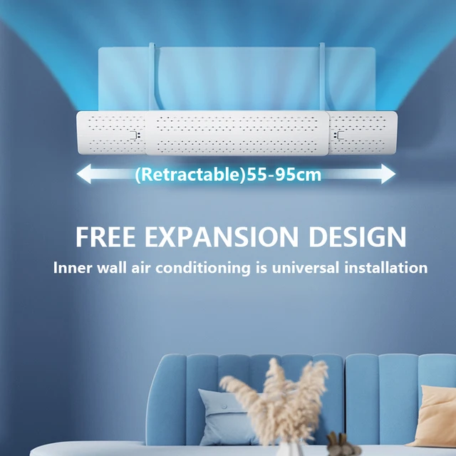 Skálázható Légkondicionáló Szélvédő Csecsemő Elleni Közvetlen Fújás Állítható Szélvezető Fedél - Image 3