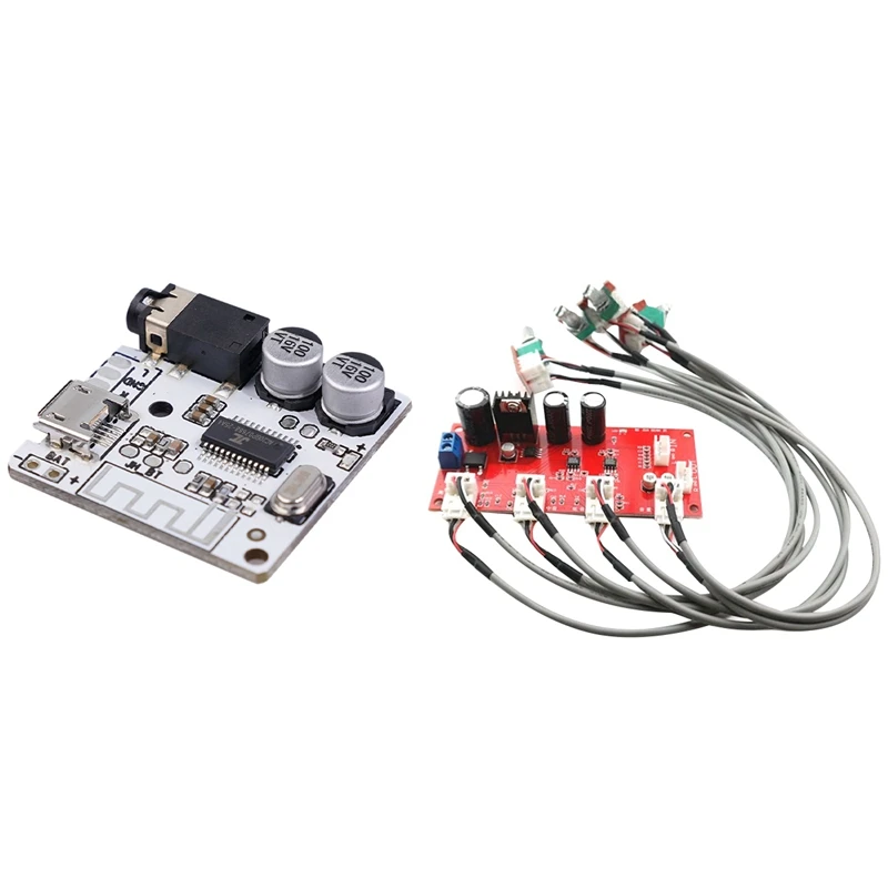 

1 Pcs DIY Bluetooth Audio Receiver Board & 1 Pcs AD828 Stereo Preamp Amplifier Board