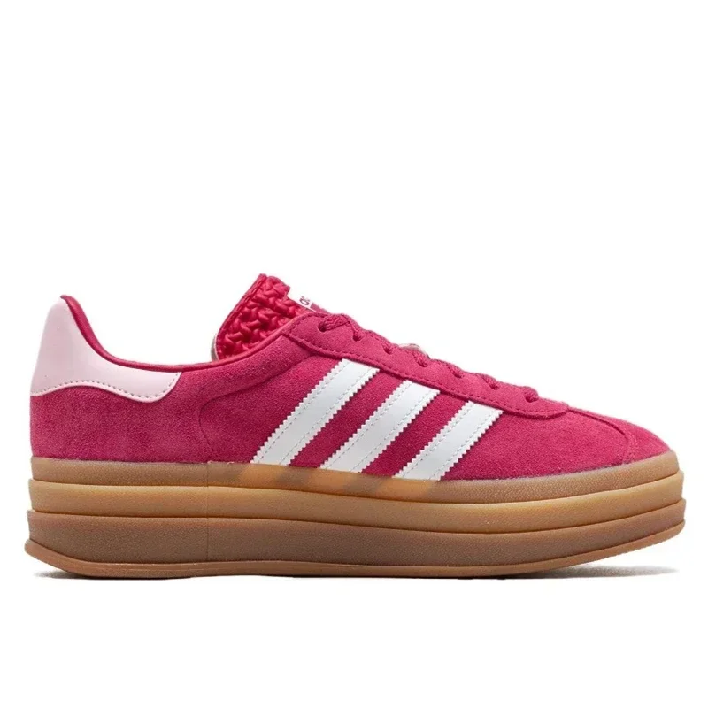 Adidas Originals Gazelle Bold Women's Retro Fashionable Casual Suede Leather Thick Soled Sports Shoes women running shoes women basketball shoes